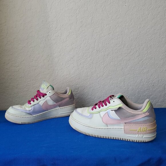 Nike AIR Force 1 Shadow Cashmere/Coral CI0919 700 Women's 10 - Picture 4 of 10